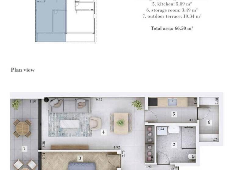 Studio zum Kauf 259.400 € 1 Zimmer 66 m² Sosici Kanfanar