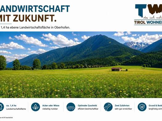 Grundstück zum Kauf 324.300 € 14.100 m² Grundstück Oberhofen im Inntal 6406