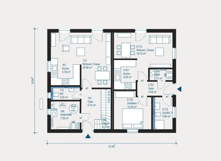 Villa zum Kauf 384.990 € 6 Zimmer 202 m² 734,2 m² Grundstück Steinmauern 76479