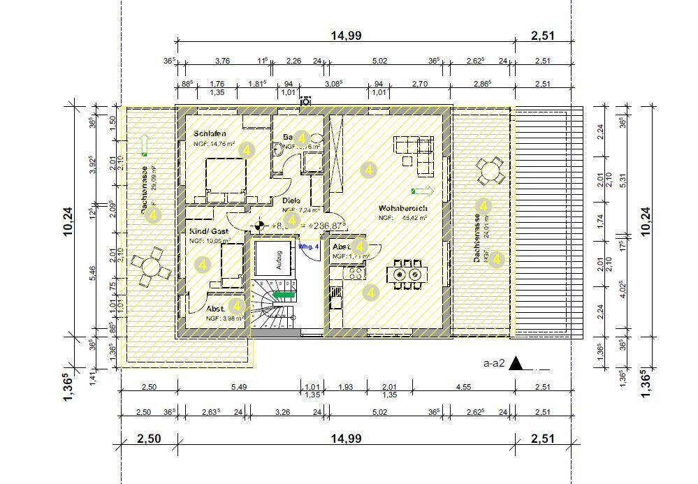 Penthouse zum Kauf 569.000 € 3 Zimmer 117 m²<br/>Wohnfläche ab sofort<br/>Verfügbarkeit Butzbach Butzbach 35510