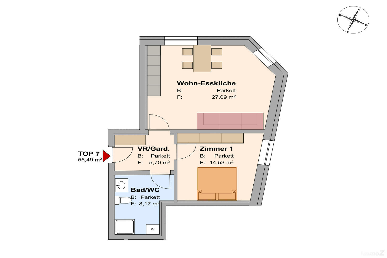 Wohnung zum Kauf 198.000 € 2 Zimmer 56 m²<br/>Wohnfläche 1.<br/>Geschoss Schubert Straße 39 Leibnitz 8430