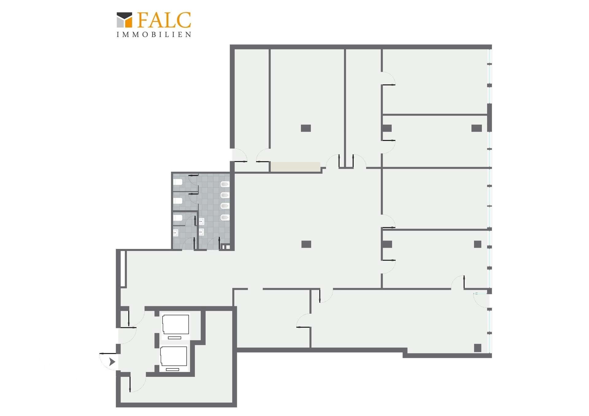 Bürofläche zur Miete 11,45 € 5 Zimmer 21 m²<br/>Bürofläche ab 21 m²<br/>Teilbarkeit Altstadt - Ring Freiburg im Breisgau 79098