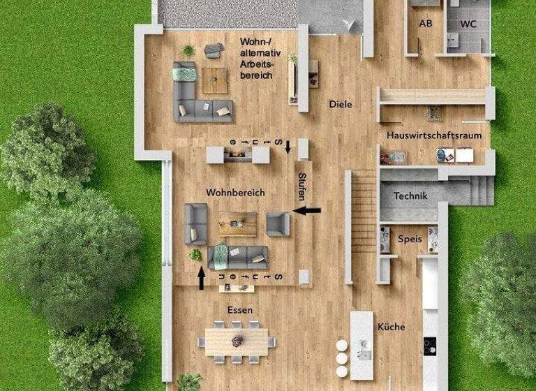 Einfamilienhaus zum Kauf 1.450.000 € 5 Zimmer 244 m² 1.351 m² Grundstück Fischerdorf Deggendorf 94469