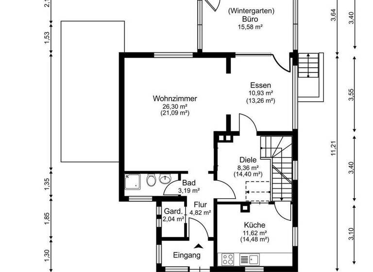 Villa zum Kauf 525.000 € 5 Zimmer 156 m² 494 m² Grundstück Winsen Winsen (Luhe) 21423