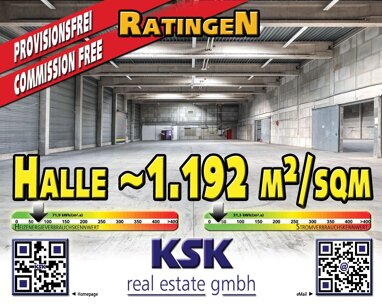 Logistikzentrum zur Miete provisionsfrei 1.192 m² Lagerfläche teilbar von 167 m² bis 1.192 m² Tiefenbroich Ratingen 40880