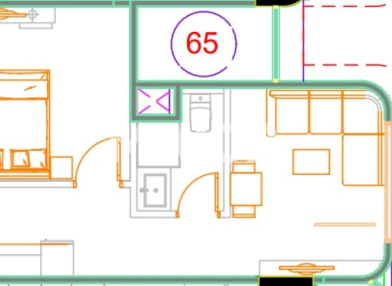 Studio zum Kauf 39.975 € 2 Zimmer 65 m² 1. Geschoss Hurghada 1962013