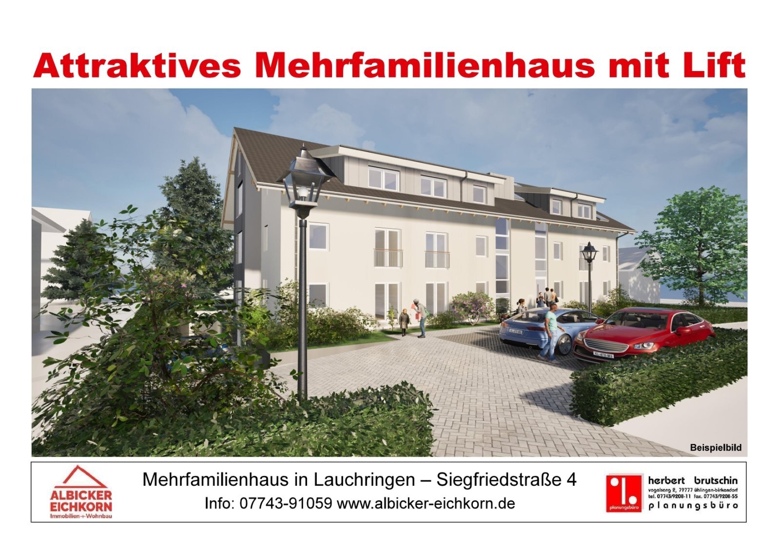 Wohnung zum Kauf provisionsfrei 310.500 € 3 Zimmer 69 m²<br/>Wohnfläche 2.<br/>Geschoss Siegfriedstr. 4 Unterlauchringen Unterlauchringen 79787