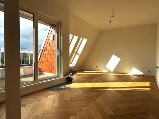 Penthouse zum Kauf - Erstbezug provisionsfrei 536.000 € 2 Zimmer 71 m² Geschoss 5/5 frei ab sofort John-Schehr-Straße Prenzlauer Berg Berlin 10407