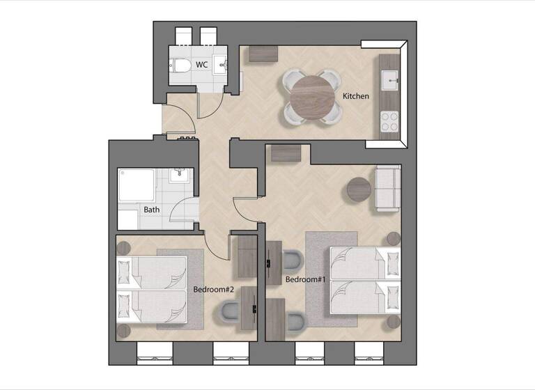 Wohnung zum Kauf - Erstbezug 429.330 € 3 Zimmer 56 m² EG Stuwerstraße 60 Wien 1020