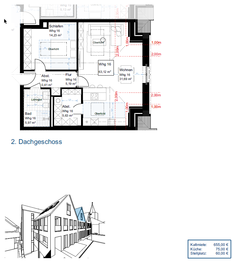 Wohnung zur Miete 655 € 2 Zimmer 63,1 m²<br/>Wohnfläche 01.02.2025<br/>Verfügbarkeit Emsbüren Emsbüren 48488