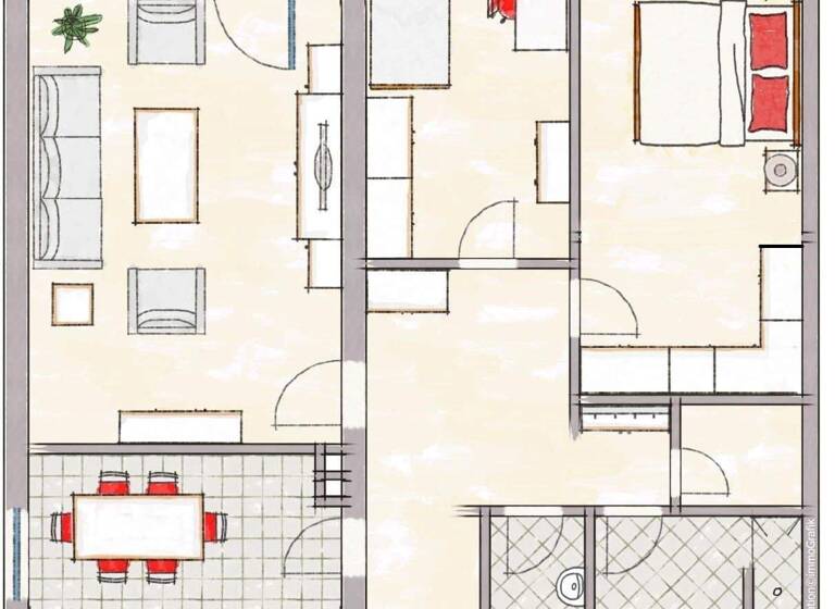 Wohnung zur Miete 630 € 3 Zimmer 82 m² frei ab sofort Gunzenhausen 91710