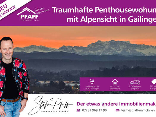 Penthouse zum Kauf 795.000 € 3,5 Zimmer 122 m² Gailingen 78262