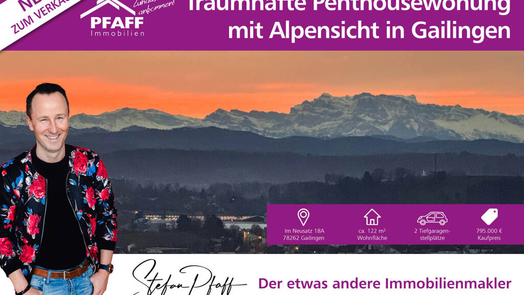 Penthouse zum Kauf 795.000 € 3,5 Zimmer 122 m² Gailingen 78262
