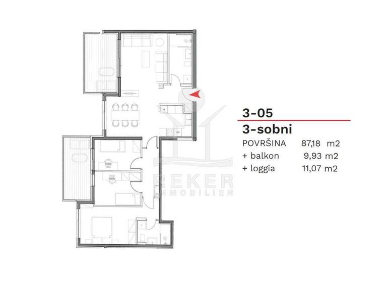 Wohnung zum Kauf - Erstbezug 380.000 € 4 Zimmer 108,2 m² 3. Geschoss Umag 52470