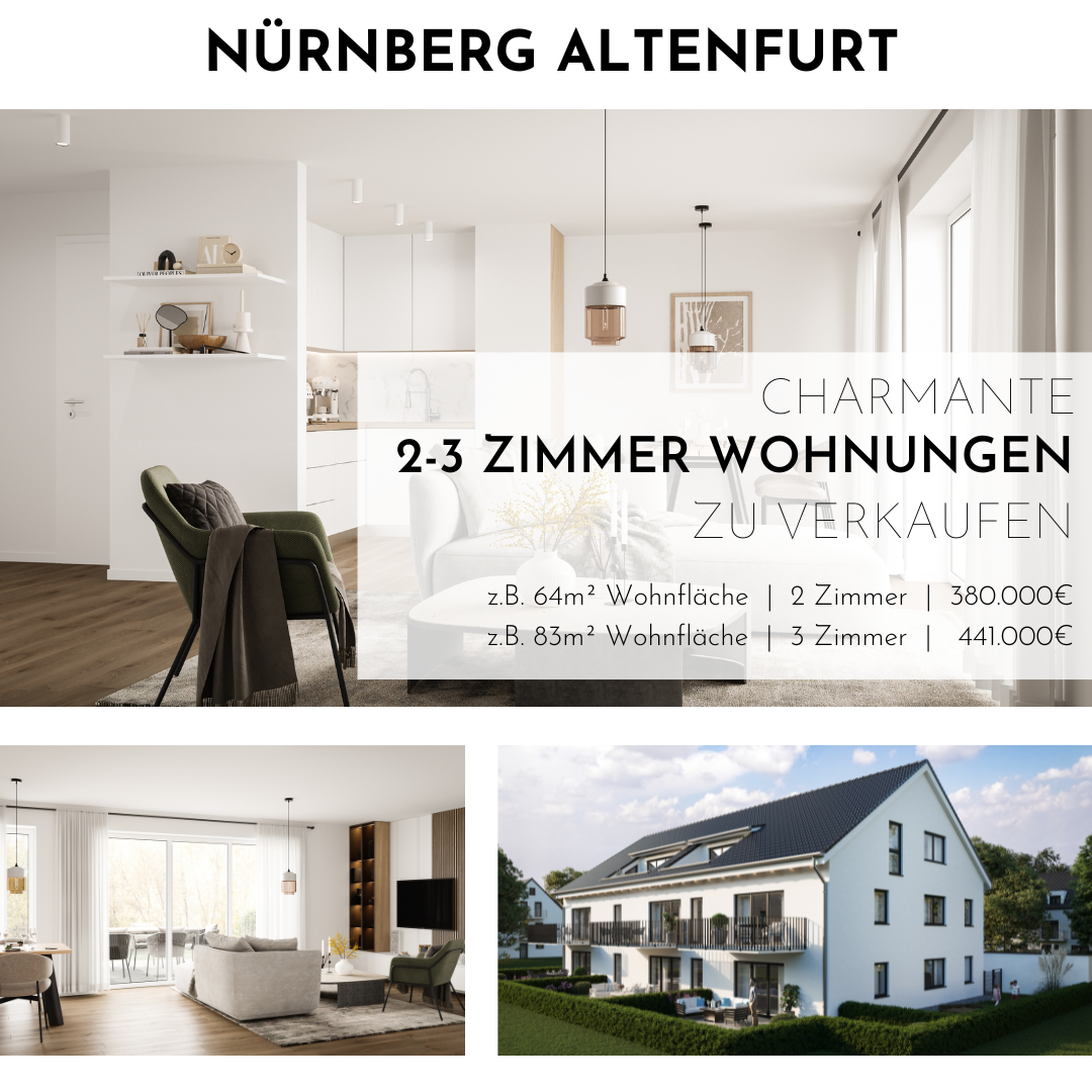 Wohnung zum Kauf provisionsfrei als Kapitalanlage geeignet 441.000 € 3 Zimmer 83 m²<br/>Wohnfläche Altenfurter Str. 17 Altenfurt - Moorenbrunn Nürnberg 90475