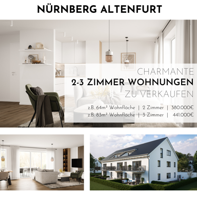 Wohnung zum Kauf provisionsfrei als Kapitalanlage geeignet 441.000 € 3 Zimmer 83 m² Altenfurter Str. 17 Altenfurt - Moorenbrunn Nürnberg 90475