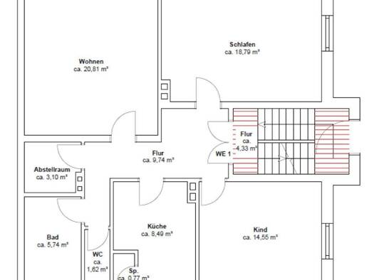 Wohnung zur Miete 1.200 € 3,5 Zimmer 83 m² EG frei ab 01.03.2026 Justus-Liebig-Straße 3 Altstadt Bayreuth 95447