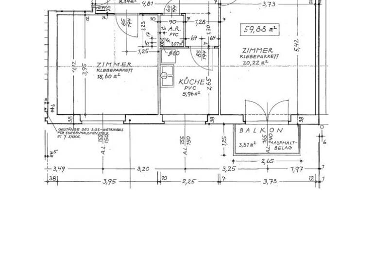 Wohnung zur Miete 262 € 2 Zimmer 59,9 m² 3. Geschoss Kasernstraße 5 Jakomini Graz 8010