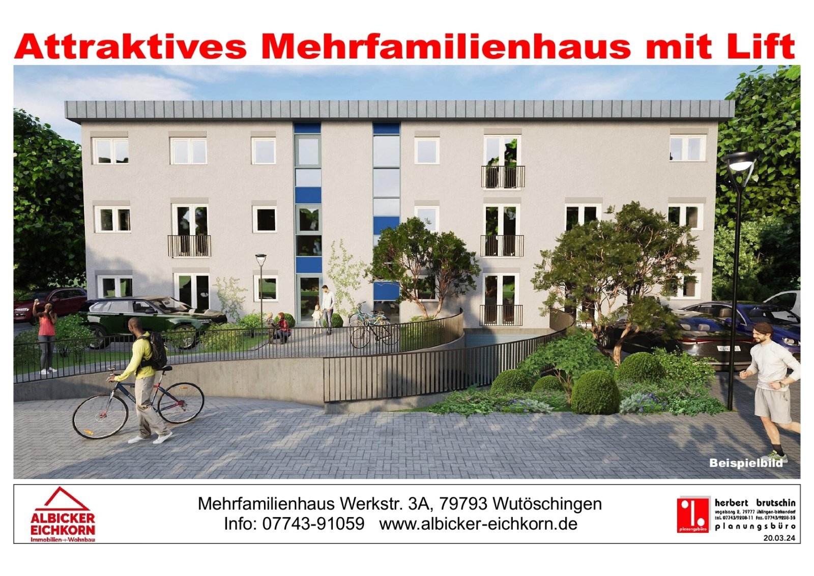 Wohnung zum Kauf provisionsfrei 379.000 € 3 Zimmer 97 m² 1. Geschoss Wutöschingen Wutöschingen 79793