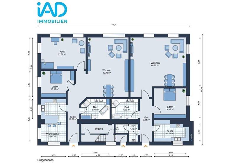 Mehrfamilienhaus zum Kauf 779.000 € 18 Zimmer 547 m² 1.083 m² Grundstück Weilburg 35781