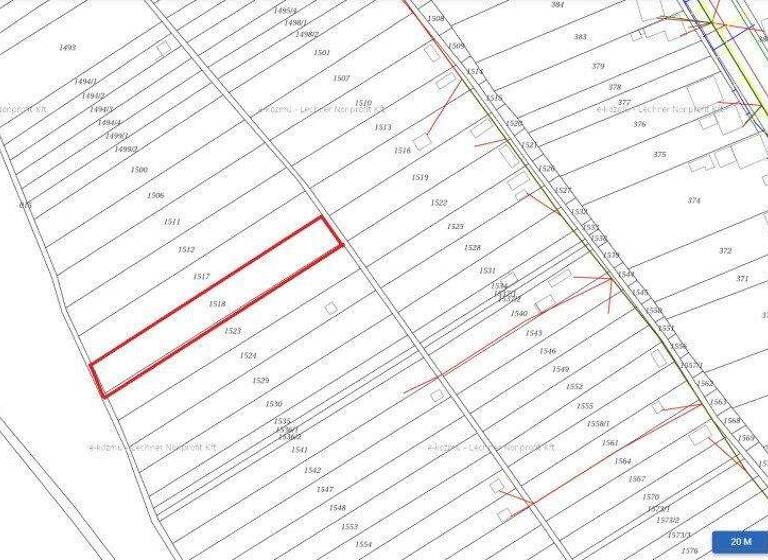 Grundstück zum Kauf 4.500 € 1.583 m² Grundstück Bársonyos 2883