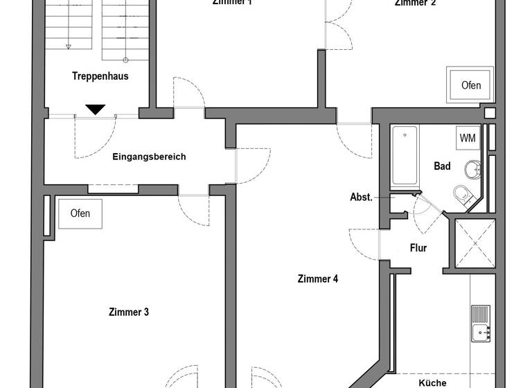 Studio zur Miete 1.120 € 5 Zimmer 143,8 m²<br/>Wohnfläche Mitte Cottbus 03046