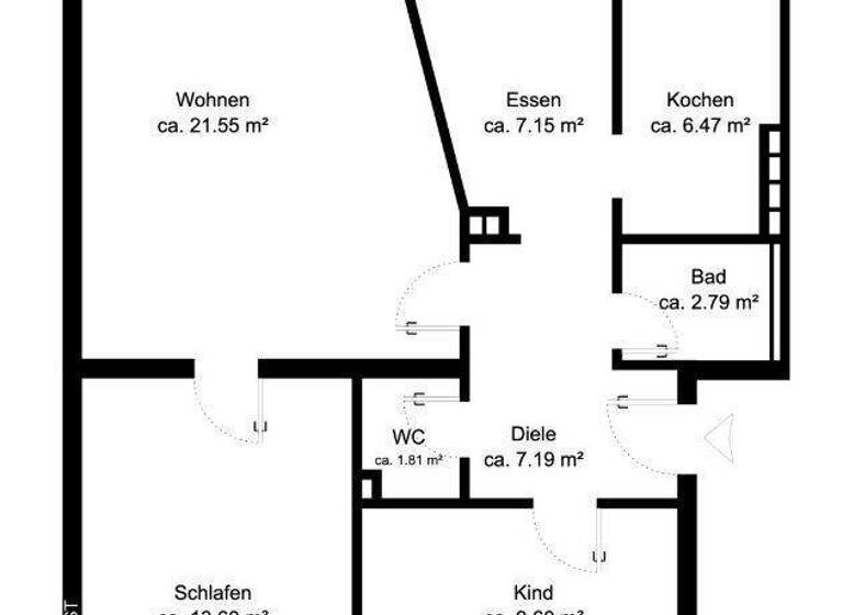 Wohnung zum Kauf 126.288 € 3 Zimmer 70,2 m² 2. Geschoss Lütgendortmund Dortmund 44388