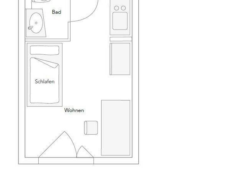 Studio zum Kauf 145.000 € 1 Zimmer 17 m² 5. Geschoss Peterstraße 36 St Peter Nürnberg 90478