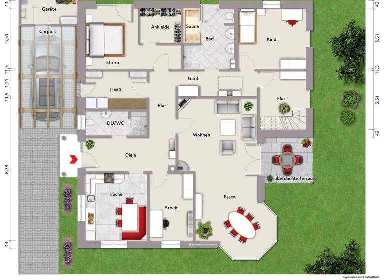 Bungalow zum Kauf 479.000 € 5 Zimmer 200 m² 695 m² Grundstück Lohne 49393