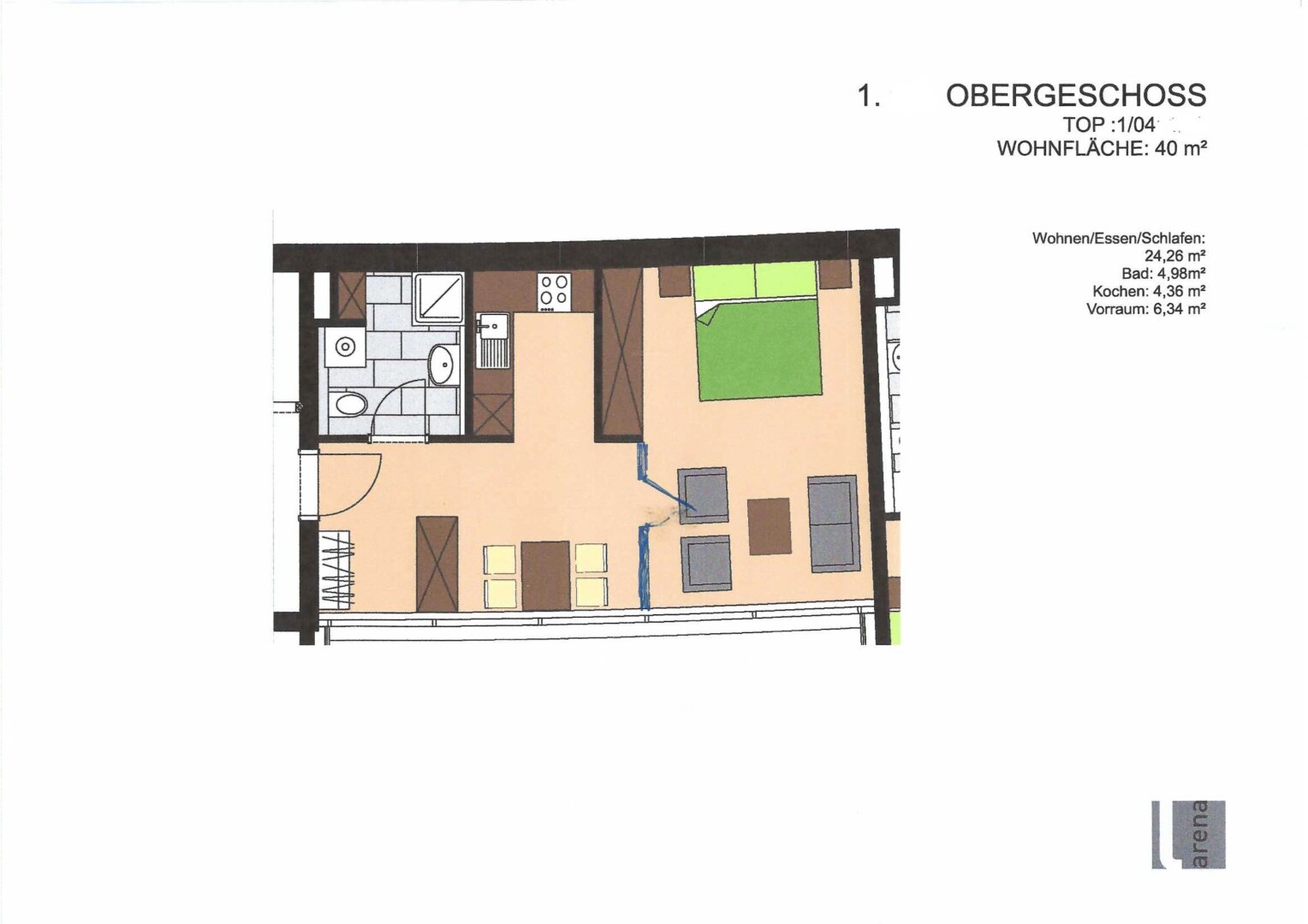 Wohnung zum Kauf 1 Zimmer 40 m²<br/>Wohnfläche 1.<br/>Geschoss Oberlängenfeld 6 Längenfeld 6444