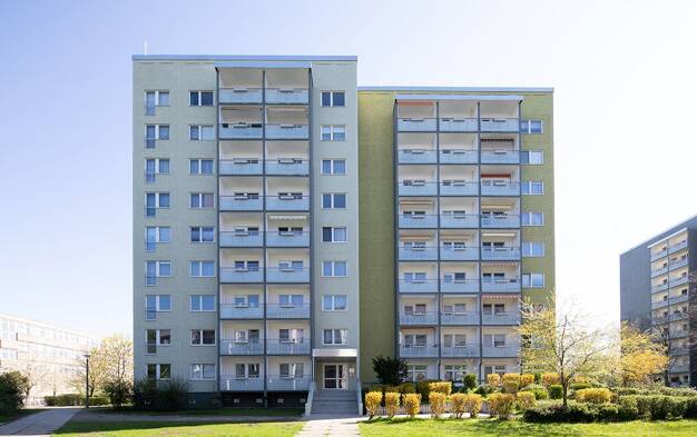 Wohnung zur Miete 420 € 2 Zimmer 55,8 m² 6. Geschoss Titaniaweg 9 Grünau - Nord Leipzig 04205