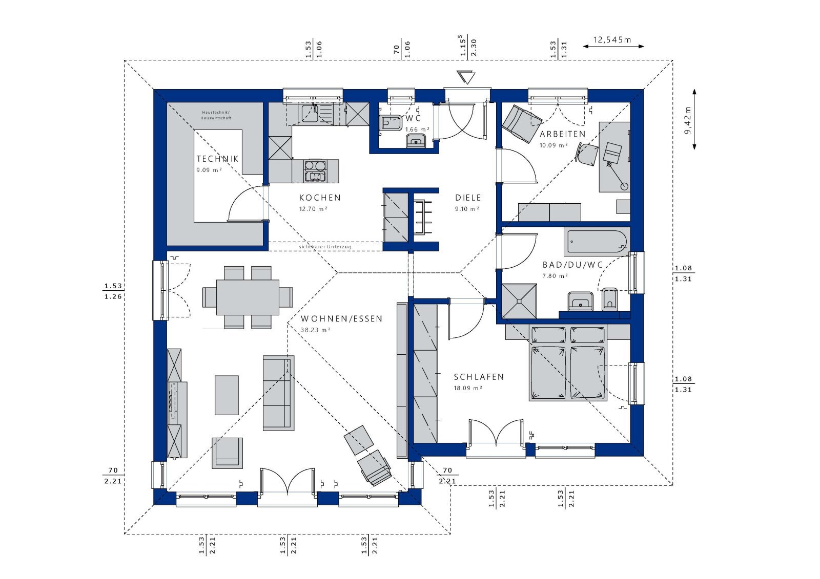 Haus zum Kauf 573.586 € 3 Zimmer 107 m²<br/>Wohnfläche 478 m²<br/>Grundstück Holthausen Lingen (Ems) 49808