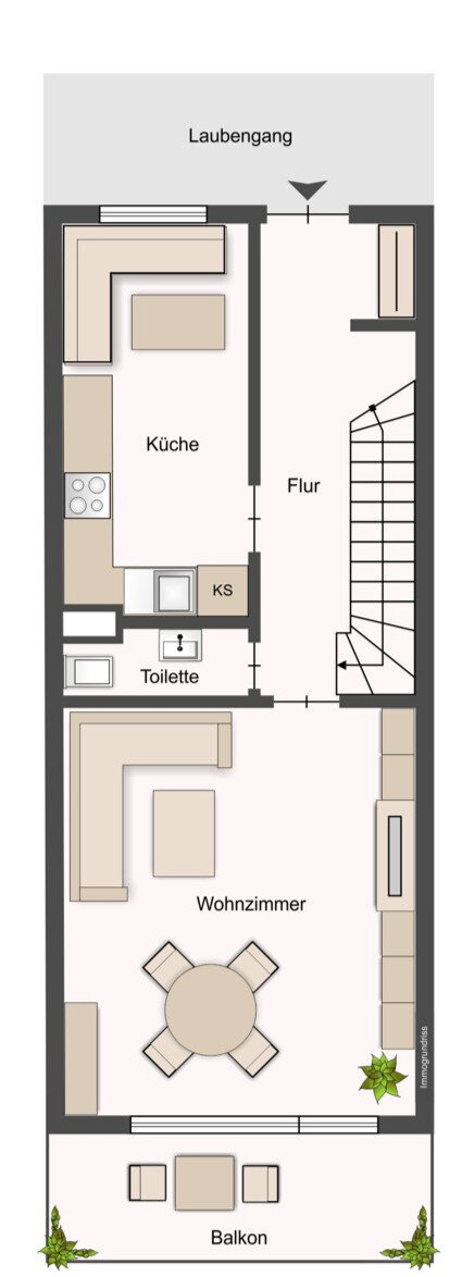 Wohnung zum Kauf 365.000 € 4 Zimmer 91,1 m²<br/>Wohnfläche 2.<br/>Geschoss Seeberg Köln 50769