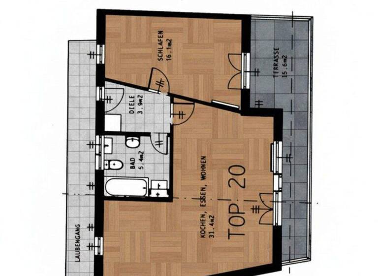 Terrassenwohnung zur Miete 1.049 € 2 Zimmer 56,9 m² 3. Geschoss frei ab 01.04.2026 Kalkofenweg 10 Götzis 6840