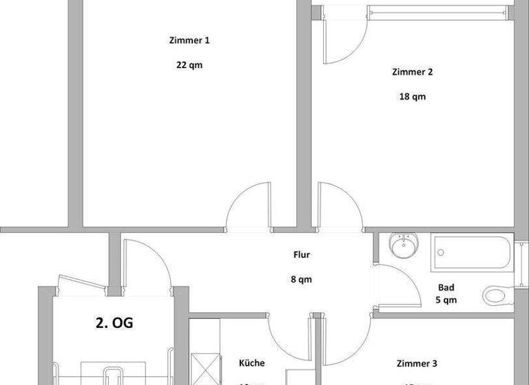 Wohnung zum Kauf provisionsfrei 369.000 € 3 Zimmer 82 m² 2. Geschoss Schönsberg 44 Sasel Hamburg 22395