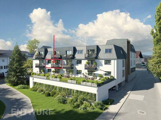 Wohnung zum Kauf - Erstbezug 260.000 € 2 Zimmer 55,6 m² 1. Geschoss Attergauer Straße St. Georgen im Attergau 4880
