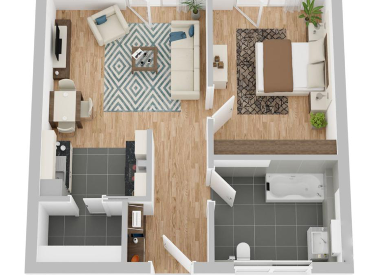 Wohnung zur Miete - Erstbezug 847 € 2 Zimmer 58 m² frei ab sofort Taubenstraße 5 Derenburg 38895