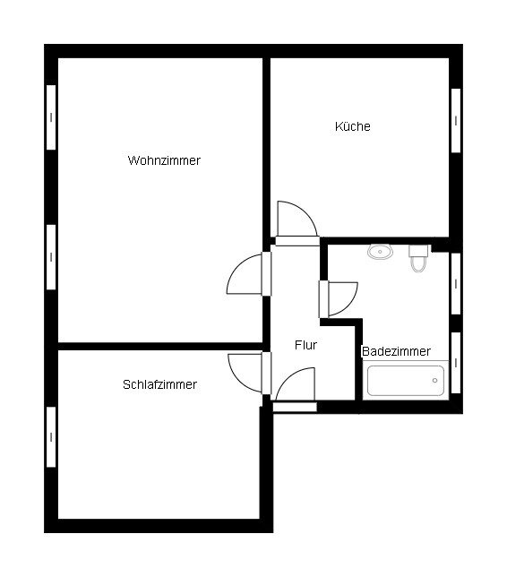 Wohnung zur Miete nur mit Wohnberechtigungsschein 272 € 2 Zimmer 58 m²<br/>Wohnfläche 1.<br/>Geschoss Westicker Straße 46 Husen - Nord Dortmund 44319