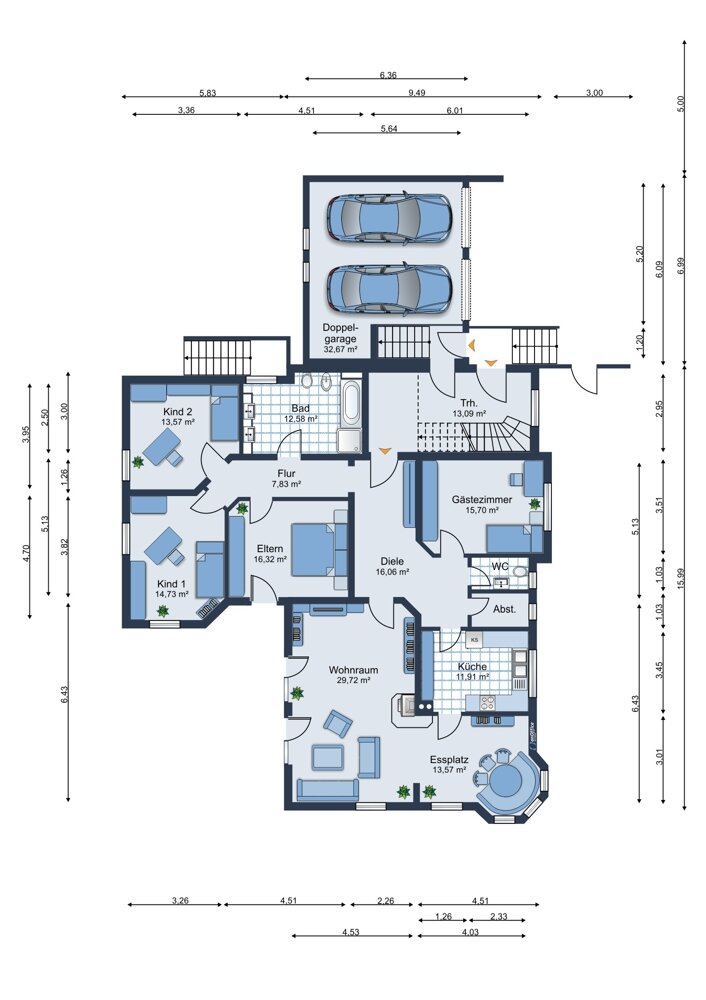 Mehrfamilienhaus zum Kauf 1.290.000 € 11 Zimmer 282 m²<br/>Wohnfläche 900 m²<br/>Grundstück Ottmaring Friedberg / Ottmaring 86316