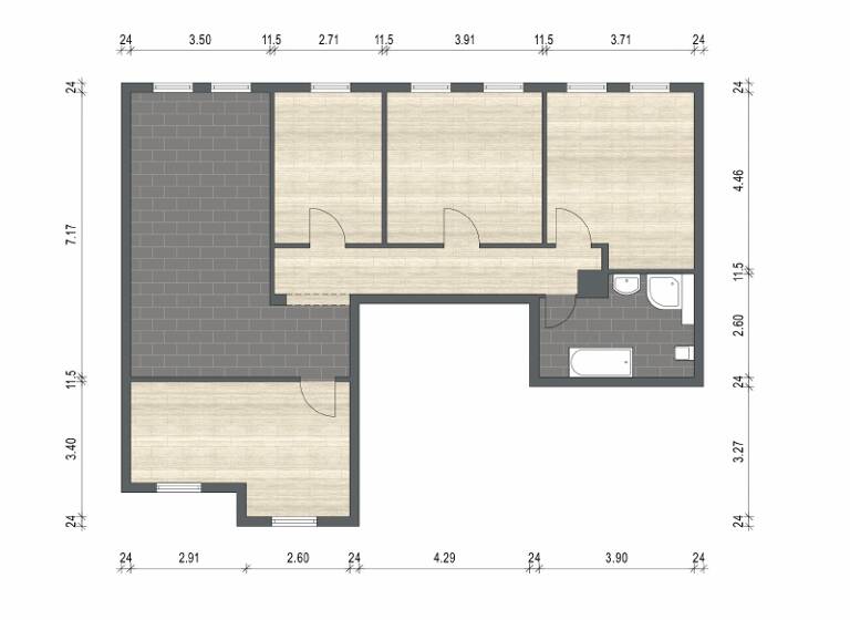 Wohnung zur Miete 551 € 4 Zimmer 100 m²<br/>Wohnfläche Dachgeschoss, 4.<br/>Geschoss Cottbusser Straße 143 Forst-Stadt Forst 03149