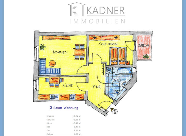 Wohnung zur Miete 305 € 2 Zimmer 59,2 m² 3. Geschoss Jößnitzer Str. 141 Preißelpöhl Plauen 08525