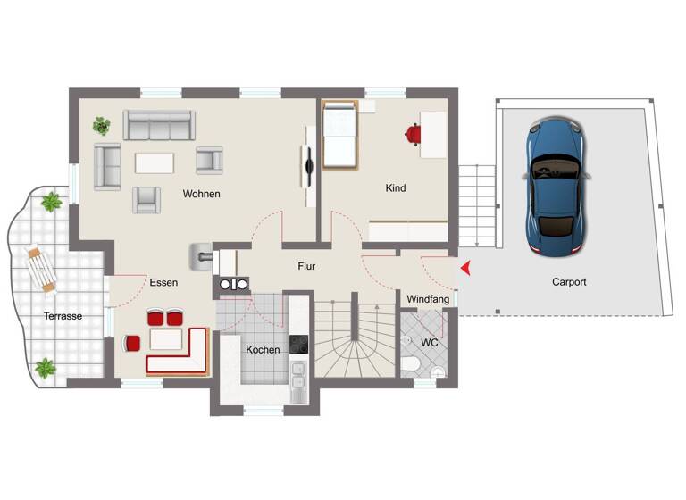 Einfamilienhaus zum Kauf 388.000 € 7 Zimmer 170 m² 663 m² Grundstück Partenstein 97846