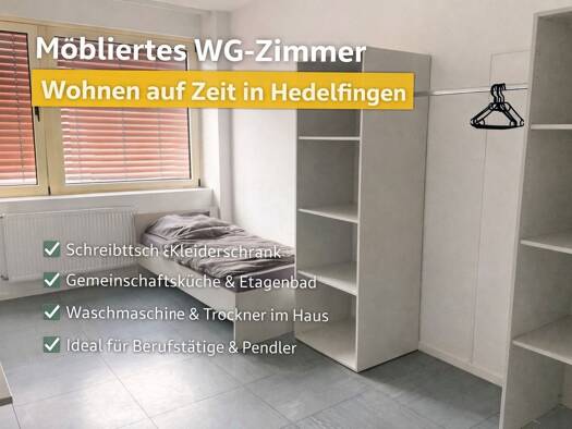 Studio zur Miete auf Zeit 580 € 1 Zimmer 17 m² frei ab sofort Hedelfinger Straße Wangen Wangen 70327