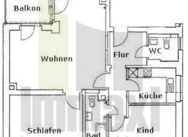 Wohnung zur Miete 885 € 3 Zimmer 88 m² 2. Geschoss frei ab sofort Wahren Leipzig 04159