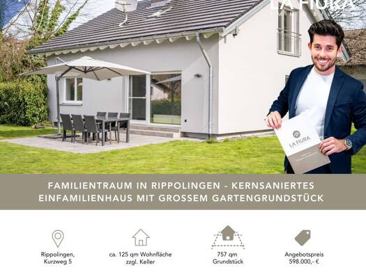 Einfamilienhaus zum Kauf 598.000 € 5 Zimmer 124,6 m² 757 m² Grundstück Kurzweg 5 Rippolingen 79713