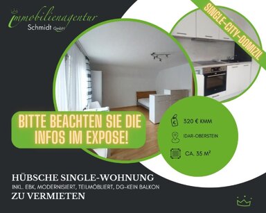 Wohnung zur Miete 320 € 1 Zimmer 35 m² 3. Geschoss 55743 Idar-Oberstein 55743