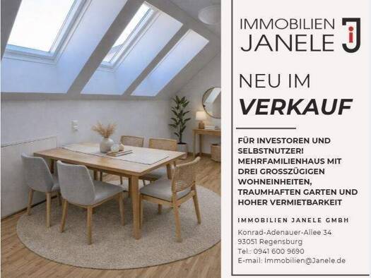 Mehrfamilienhaus zum Kauf als Kapitalanlage geeignet 1.250.000 € 10,5 Zimmer 296,2 m² 885 m² Grundstück Regenstauf 93128