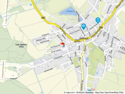 Wohnung zum Kauf 59.000 € 4 Zimmer 68,8 m² EG Gehren 98694