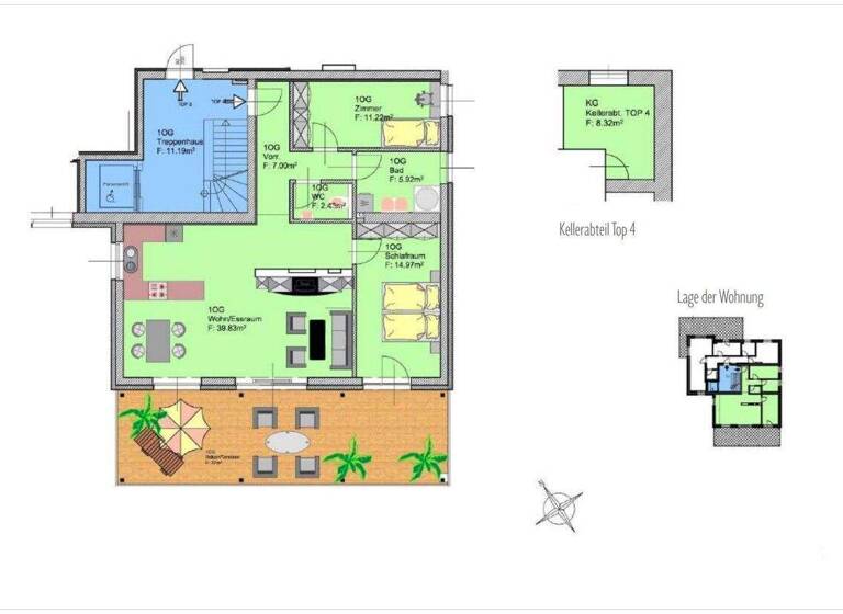 Wohnung zum Kauf - Erstbezug 385.000 € 3 Zimmer 82 m² St. Kanzian am Klopeiner See 9122