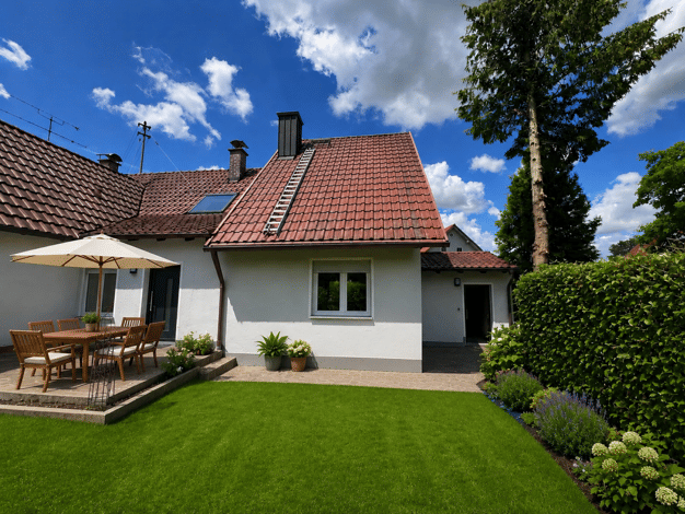 Doppelhaushälfte zur Miete 2.200 € 3,5 Zimmer 120 m² 340 m² Grundstück frei ab sofort Goldach Hallbergmoos 85399